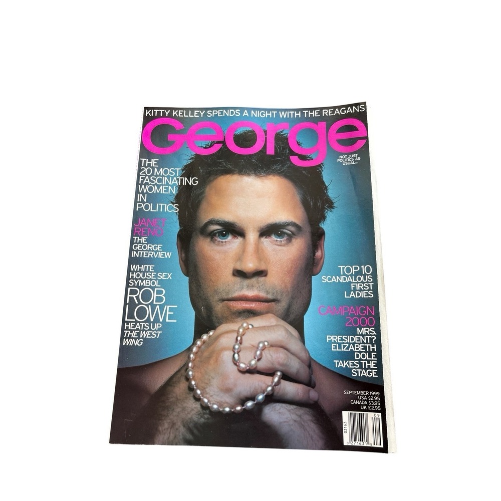 George Magazine Sept 1999 Rob Lowe Janet Reno Politics Issue